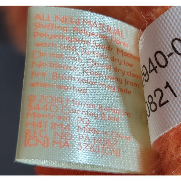 B. Toys Orange Bunny Plush Stuffed Animal Soft Ears 12" Rabbit Toy - Picture 10 of 14